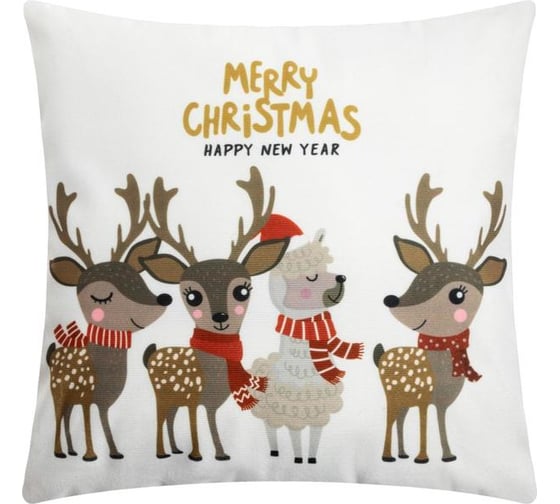 Чехол на подушку Этель "Happy New Year!" 40x40 см, 100% п/э 5751443 1