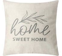 Чехол на подушку Этель "Home" 4 шт, 40х40 см, велюр 100% п/э 10648556