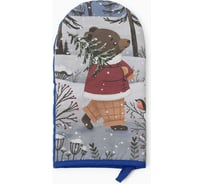 Варежка-прихватка Этель Forest bear 15x28 см, саржа, 100% хлопок, ватин 250 г/м2 10366925