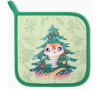 Прихватка Этель Winter story саржа, 19x19 см, 100% хлопок, ватин 250 г/м2 10366936