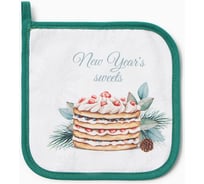 Прихватка Этель Sweet treat саржа, 19x19 см, 100% хлопок, ватин 250 г/м2 10366956