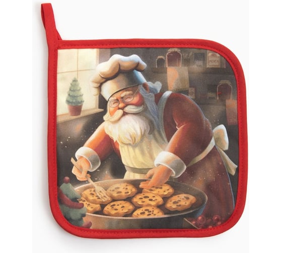 Прихватка Этель Сookies саржа, 19x19 см, 100% хлопок, ватин 250 г/м2 10366909 1