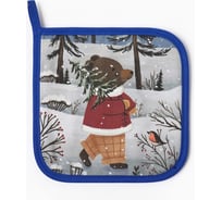Прихватка Этель Forest bear саржа, 19x19 см, 100% хлопок, ватин 250 г/м2 10366926
