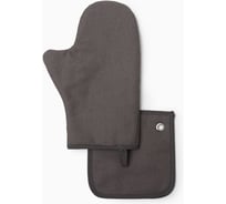Набор кухонный Этель Freedom grey варежка 20x28 см, прихватка 17x17 см, 56% лен,44% хлопок 10610045