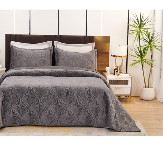 Покрывало SOFI DE MARKO Ариэль антрацит, 240x260 Пок-Ари-240x260а