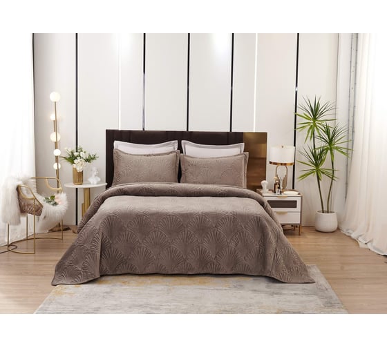 Покрывало SOFI DE MARKO Ариэль капучино, 240x260 Пок-Ари-240x260к 1