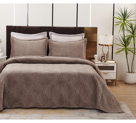Покрывало SOFI DE MARKO Ариэль капучино, 240x260 Пок-Ари-240x260к
