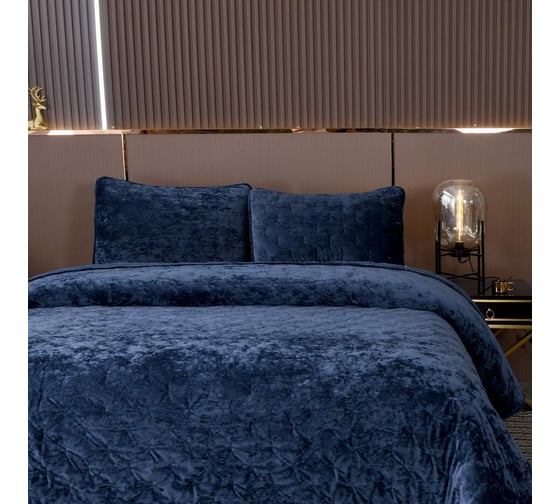 Покрывало SOFI DE MARKO Алира темно-синий, 240x260 Пок-Ал-240x260тс