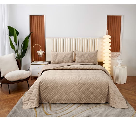 Покрывало SOFI DE MARKO Армандо светло-бежевый, 160x220 Пок-Арм-160х220сб 1
