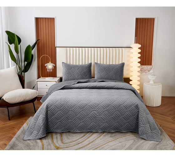 Покрывало SOFI DE MARKO Армандо серый, 160x220 Пок-Арм-160х220с