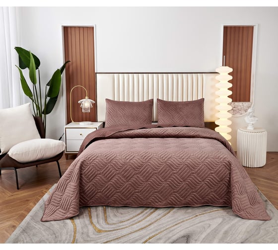 Покрывало SOFI DE MARKO Армандо чайная роза, 160x220 Пок-Арм-160х220чр 1