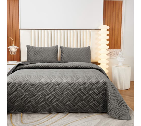 Покрывало SOFI DE MARKO Армандо темно-серый, 160x220 Пок-Арм-160х220тс