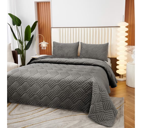 Покрывало SOFI DE MARKO Армандо темно-серый, 160x220 Пок-Арм-160х220тс