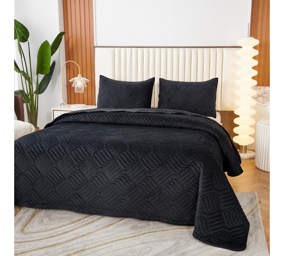 Покрывало SOFI DE MARKO Армандо черный, 160x220 Пок-Арм-160х220ч