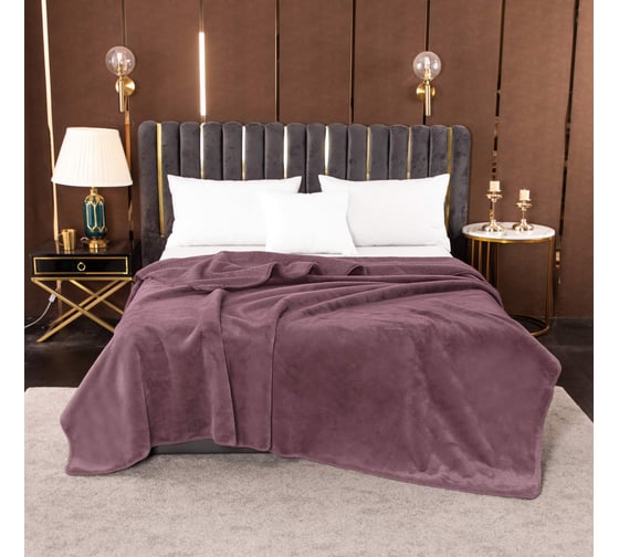 Плед SOFI DE MARKO Аурелия пурпур, 160x220 Пл-Аупр-160х220 1