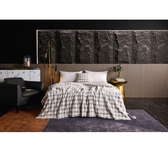 Плед SOFI DE MARKO Эрнесто серый, 220x240 Пл-Эр-220х240-сер 1