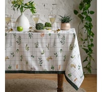 Скатерть Этель Flora 149x180 см, 100% хлопок, саржа 190 г/м2 7561818