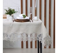 Скатерть Этель ажурная, 120х150 ±5 см, 100% п/э 10150847