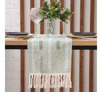 Дорожка Этель зеленый 30х180 см, 100% п/э 10086112