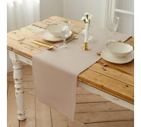 Дорожка Этель 130x35 см, кофейный, 100% хлопок, 163 г/м2 6582110