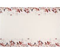 Скатерть Этель Снегири на ветках 149x180 см, 100% хлопок, саржа 190 г/м2 10658908