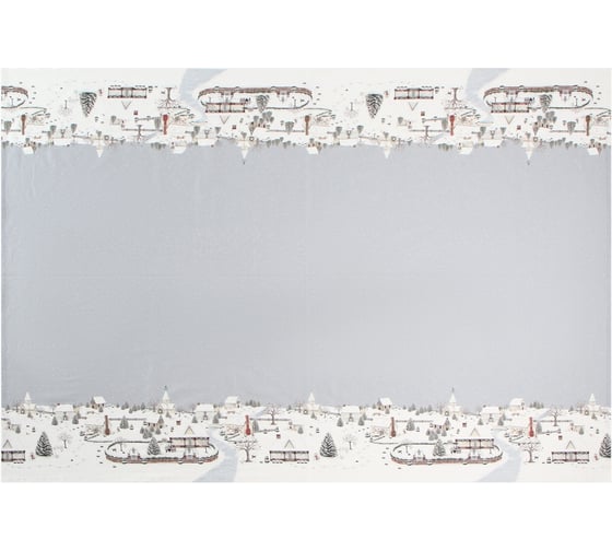 Скатерть Этель Зимняя деревня 149x250 см, 100% хлопок, саржа 190 г/м2 10658901 1