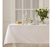 Скатерть Этель Geometry овал 150х220 +/-3см, белый, 192 г/м2, хл с ВГМО 10654915