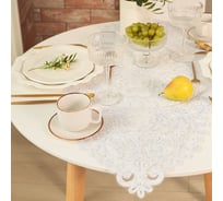 Дорожка Этель ажурная, белый 40х90 см, 100% п/э 10477547