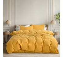 Комплект постельного белья The eleventh kingdom вареный хлопок Евро с нав.50х70 (2) PALOMA охра 11KDCS2022PA23