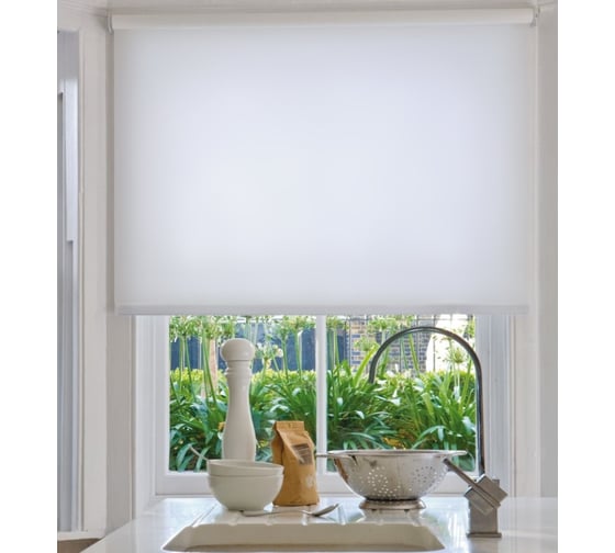 Ролло Эскар тканевые, белый, 140х170см, 8008140170 1