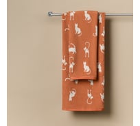 Полотенце махровое SOFI DE MARKO Kitty горчичное 70x140 Пол-Кт-70х140гр