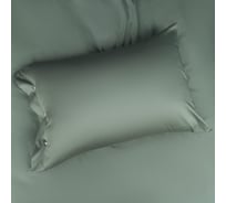Наволочка Sofi De Marko Premium Mako (тем зеленый) 50x70 Нав-Пм-50х70бт.зел