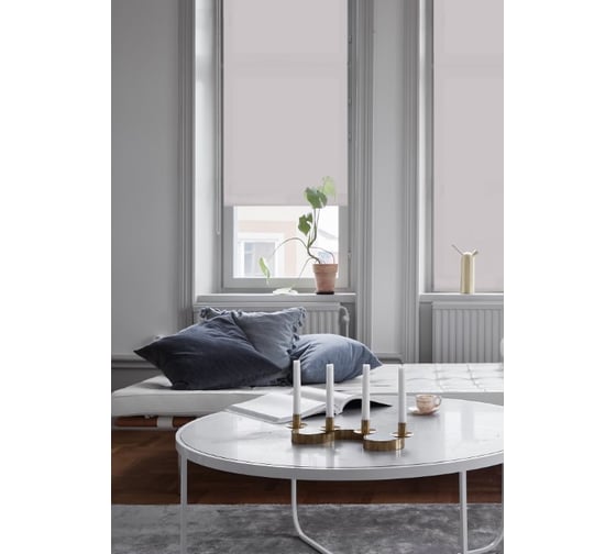 Рулонная штора Эскар Plain, серый, 48х160 см, арт. 71107048160