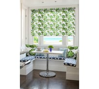 Рулонная штора Эскар Флавора, зеленый, 43x160 см, 55680043160