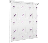 Рулонная штора Эскар Лаванда 80х160 белый с принтом, арт. 47450080160