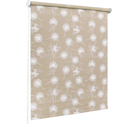 Миниролло Эскар тканевые, одуванчик бежевый, 52х170см 379231052170 1