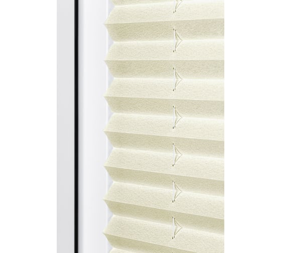 Плиссе натяжного типа Эскар "Crepe", светло-бежевый, 65х170 см, арт. 140402065