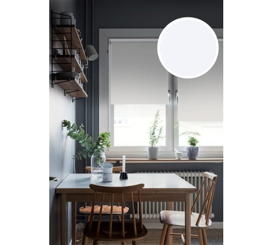 Рулонная штора Эскар Blackout, LUX цвет белый 98x170 см, арт. 81741098170