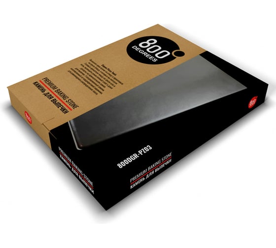 Камень для выпечки 800 Degrees Backing Stone 38х30 см, глазурованный 800DGR-PZ03