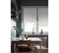 Рулонная штора Эскар Blackout, LUX цвет белый 90x170 см, арт. 81741090170