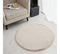 Коврик SOFI DE MARKO Плюшевый бежевый, 100x100 см Ков-П-Бж-100Д