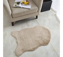 Коврик SOFI DE MARKO Плюшевый бежевый, 60x90 см Ков-П-Бж-60х90