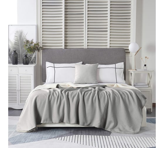 Плед Sofi De Marko Аманда (серая) 220x240 Трикотаж Пл-Ас-220х240 1