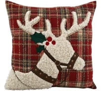 Чехол для подушки Arya Home 45x45 см Antler Magic Красный, бежевый 8680943241849