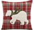 Чехол для подушки Arya Home 45x45 см Chic Bear Красный, бежевый 8680943241870 1
