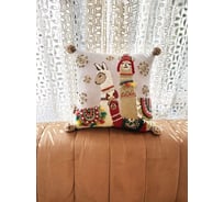 Чехол для подушки Arya Home 45x45 см Cheerful Llamas Разноцветный 8680943241160