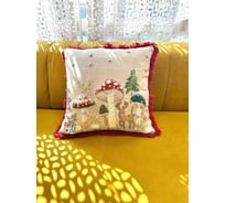 Чехол для подушки Arya Home 45x45 см Holly Mushrooms Разноцветный 8680943241146
