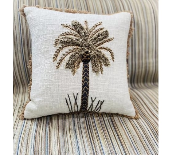 Чехол для подушки Arya Home 45x45 см Oasis Palm Разноцветный 8680943241115 1