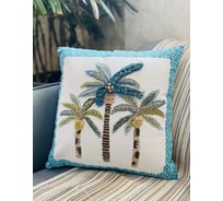 Чехол для подушки Arya Home 45x45 см Palm Trio Разноцветный 8680943241108