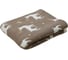 Плед Arya Home хлопок 127x152 см Cheerful Reindeers Светло-коричневый, Белый 8680943241559 2